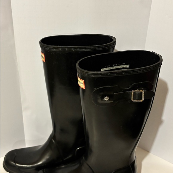 Hunter Kids Black Rain Boots - Picture 5 of 7